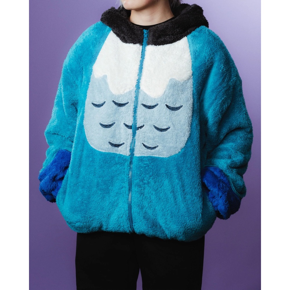 Juniper Creates Ari Plush Owl Jacket Blue/Green Zip Hooded 2XL New‎ With Tags